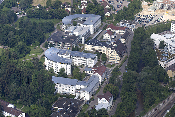 Luftbilde des Klinikumgeländes Christophsbad