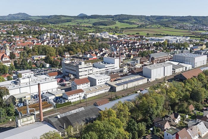Luftaufnahme vom Standort der Firma Zeller in Eislingen 